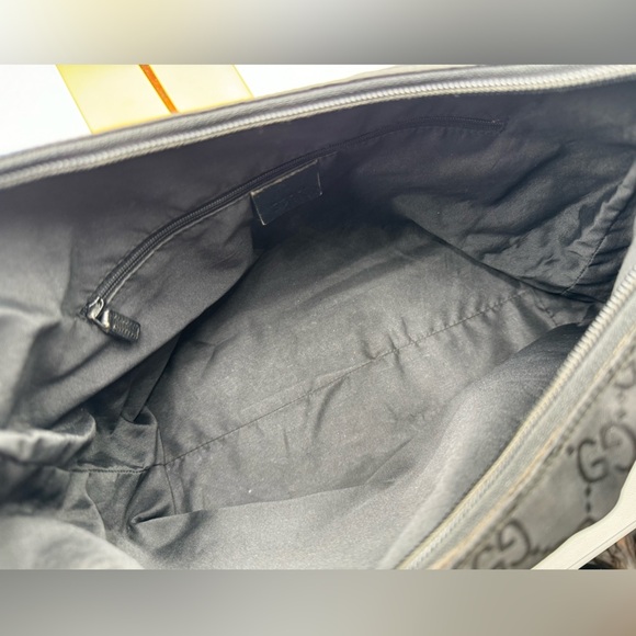 Gucci-Authentic-Canvas Hobo with Monogram GG logo - Double Pocket - Picture 12 of 15